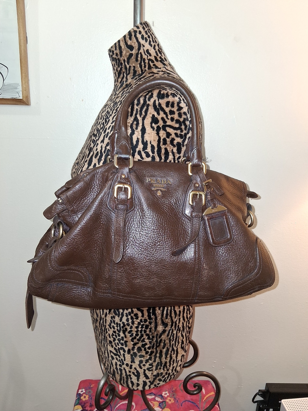 Prada Brown Leather Satchel